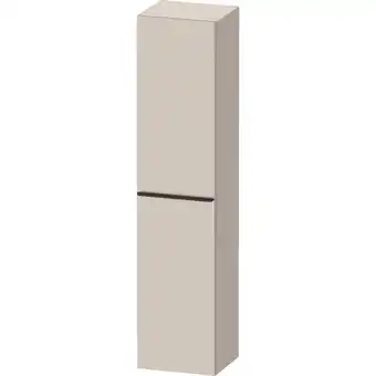 Sanitairwinkel.nl Duravit d-neo hoge kast 40x176x36cm rechtsdraaiend taupe mat aanbieding