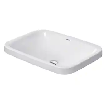 Sanitairwinkel.nl Duravit durastyle inbouwwastafel zonder overloop zonder kraangat 60x43cm wit aanbieding