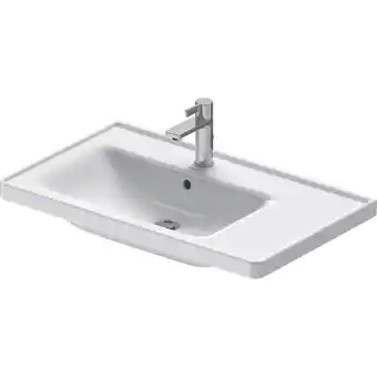 Sanitairwinkel.nl Duravit d-neo wastafel 80x48x17cm 1 kraangat rechthoek keramiek wit aanbieding