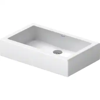 Sanitairwinkel.nl Duravit vero opbouwwastafel onderzijde geslepen met bevestiging 60x38cm zonder overloop met wondergliss wit aanbieding