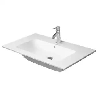 Sanitairwinkel.nl Duravit me by starck meubelwastafel 1 kraangat met overloop 83x49cm mat wit aanbieding