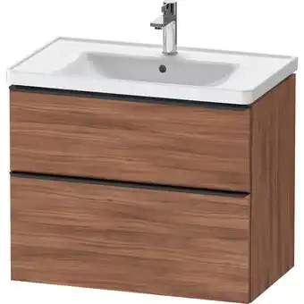 Sanitairwinkel.nl Duravit d-neo wastafelonderkast 78.4x62.5x45.2cm 2 lades noten mat aanbieding