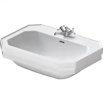 Sanitairwinkel.nl Duravit serie 1930 wastafel 70x50cm 1 kraangat overloop wit aanbieding