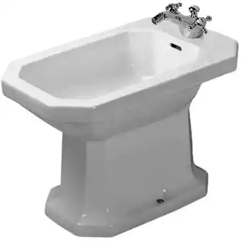 Sanitairwinkel.nl Duravit serie 1930 staand bidet 355x390x600mm 1 kr.gat overloop wit aanbieding