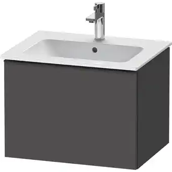 Sanitairwinkel.nl Duravit d-neo wastafelonderkast 61x44x46.2cm 1 lade grafiet mat aanbieding