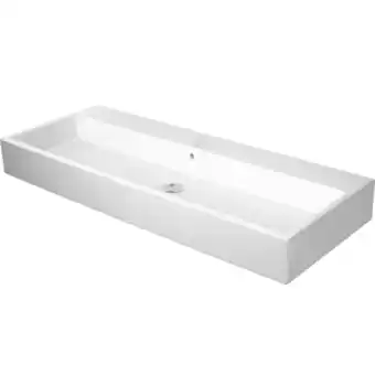 Sanitairwinkel.nl Duravit vero air wastafel geslepen zonder kraangat met overloop 120x47cm wit aanbieding