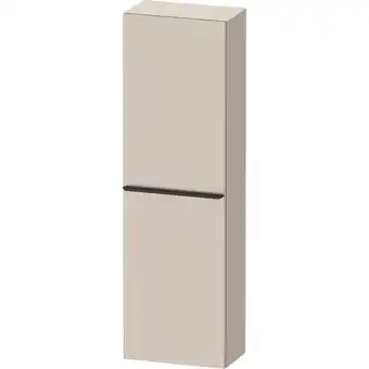 Sanitairwinkel.nl Duravit d-neo halfhoge kast 40x24x132cm rechtsdraaiend taupe mat aanbieding