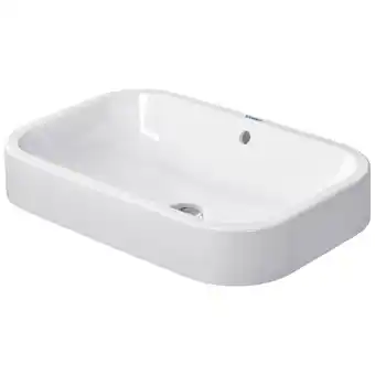 Sanitairwinkel.nl Duravit happyd 2 opzetkom rechthoekig met overloop zonder kraangat 60x40cm met wondergliss wit aanbieding