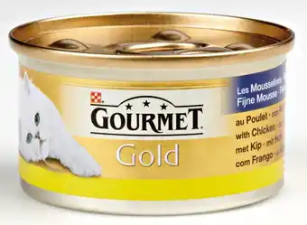 Welkoop Gourmet gold - kattenvoer - kip - 85 gram aanbieding