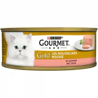 Welkoop Gourmet gold mousse - kattenvoer - zalm - 1 stuk aanbieding