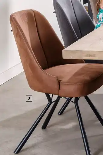 Happy@Home Eefie eetkamerstoel met zwart metalen frame aanbieding