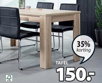 Jysk Haslund tafel aanbieding