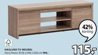 Jysk HASLUND TV-MEUBEL aanbieding