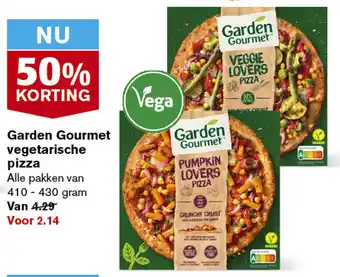 Hoogvliet Garden Gourmet vegetarische pizza 410-430g aanbieding