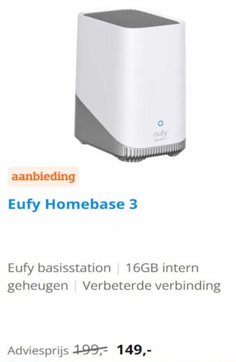 Coolblue Eufy Homebase 3 aanbieding