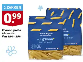 Hoogvliet G'woon pasta aanbieding