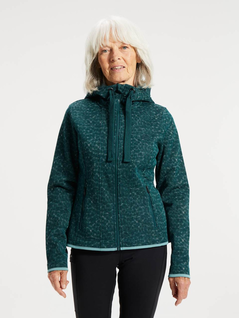OXMO OXTheri Damesvest, fleece, outdoorvest met opstaande kraag, steekzakken, ritssluiting, regular fit, Insignia B (791991), M
