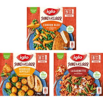 Albert Heijn Iglo ping & klaar pakket aanbieding