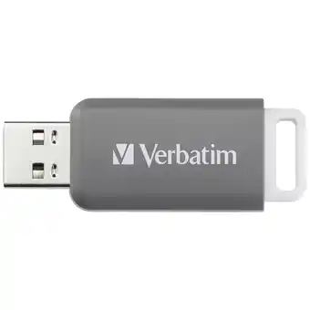 Conrad Verbatim v databar usb 2.0 drive 49456 usb-stick 128 gb usb 2.0 grijs aanbieding