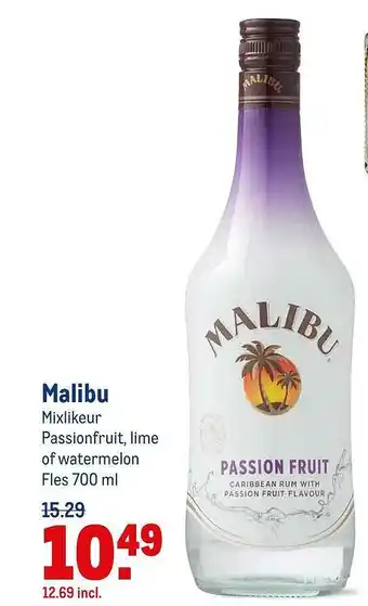 Makro Malibu Passionfruit, Lime Of Watermelon aanbieding