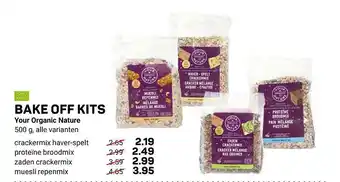 Ekoplaza Bake Off Kits Your Organic Nature aanbieding