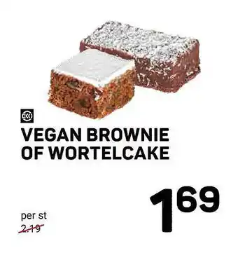 Ekoplaza Vegan Brownie Of Wortelcake aanbieding