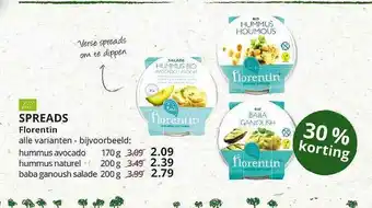 Natuurwinkel Spreads Florentin 30% Korting aanbieding