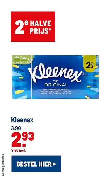 Makro Kleenex aanbieding