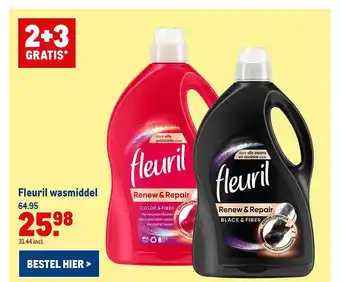 Makro Fleuril Wasmiddel 2+3 Gratis aanbieding