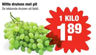 ALDI Witte druiven met pit 1kg aanbieding