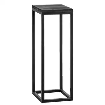 Leen Bakker Plantentafel gijs - zwart - 70x25x25 cm - leen bakker aanbieding