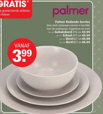 Marskramer Palmer Rodondo Servies aanbieding