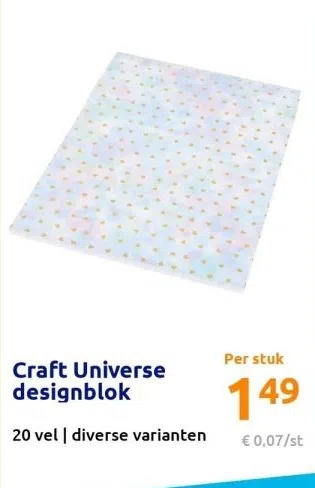 Action C raft universe designblok aanbieding