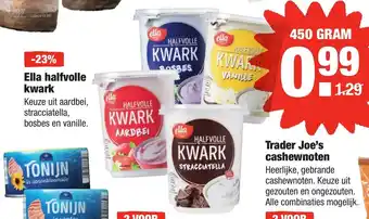 ALDI Ella Halfvolle kwark 450g aanbieding