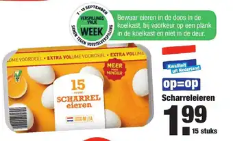 ALDI Scharreleieren 15st aanbieding