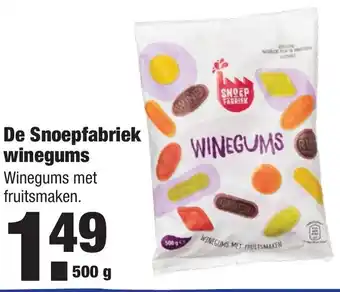 ALDI De Snoepfabriek Winegums 500g aanbieding