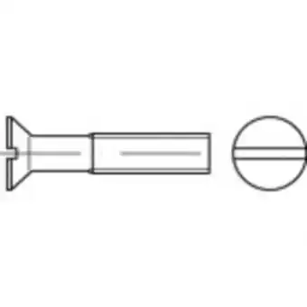 Conrad Toolcraft to-5361015 verzonken schroeven m1.2 3 mm sleuf iso 2009 rvs a2 1000 stuk(s) aanbieding