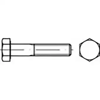 Conrad Toolcraft to-6858648 zeskantbouten m8 110 mm buitenzeskant din 931 rvs v4a a4 50 stuk(s) aanbieding