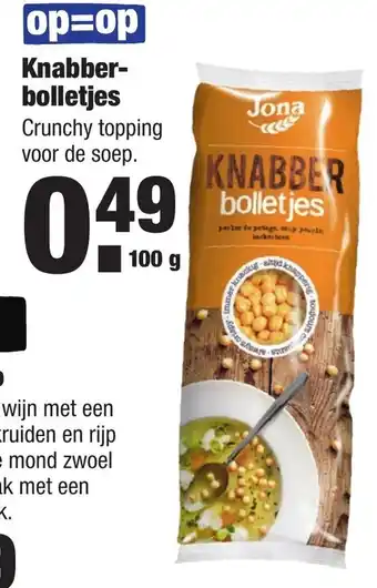 ALDI Jona Knabberbolletjes 100g aanbieding