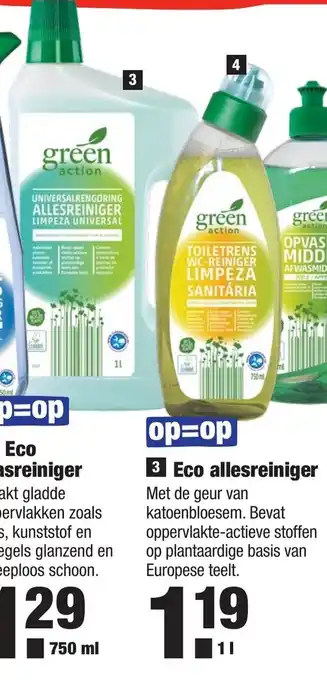 ALDI Green Eco allesreiniger 1L aanbieding