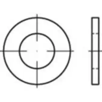 Conrad Toolcraft onderlegringen iso 7094 staal thermisch verzinkt 200 stuk(s) to-5433369 aanbieding