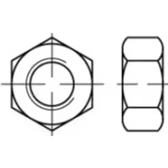 Conrad Toolcraft to-5443836 zeskantmoeren 56 mm 83934 staal 50 stuk(s) aanbieding