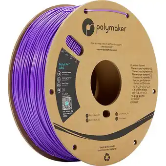 Conrad Polymaker pe01008 polylite filament abs kunststof geurarm 1.75 mm 1000 g lila 1 stuk(s) aanbieding