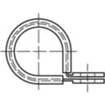 Conrad Toolcraft 137676 klemmen 15 mm galvanisch verzinkt staal 100 stuk(s) aanbieding