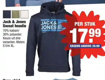 ALDI Jack & Jones Sweat hoodie S-XL aanbieding