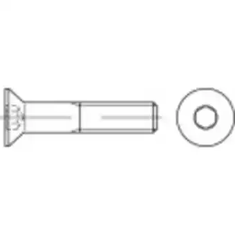 Conrad Toolcraft 148523 verzonken schroeven m12 110 mm binnenzeskant (inbus) iso 10642 staal 50 stuk(s) aanbieding