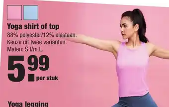 ALDI Yoga shirt of top S-L aanbieding