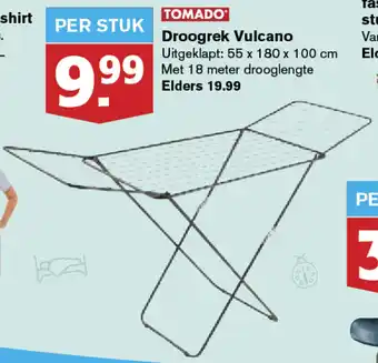 Hoogvliet Tomado Droogrek Vulcano 55*180*100 cm aanbieding