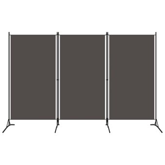 fonQ Vidaxl kamerscherm met 3 panelen 260x180 cm antraciet aanbieding