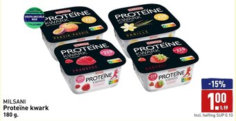 ALDI MILSANI Proteïne kwark 180 g aanbieding